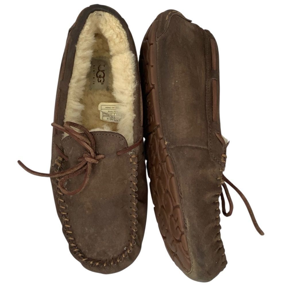 UGG Dakota Espresso Brown Suede Luxury Old Money Women's Loafer Slippers Sz 10